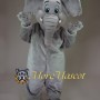 Gray Elephant Mascot Costume