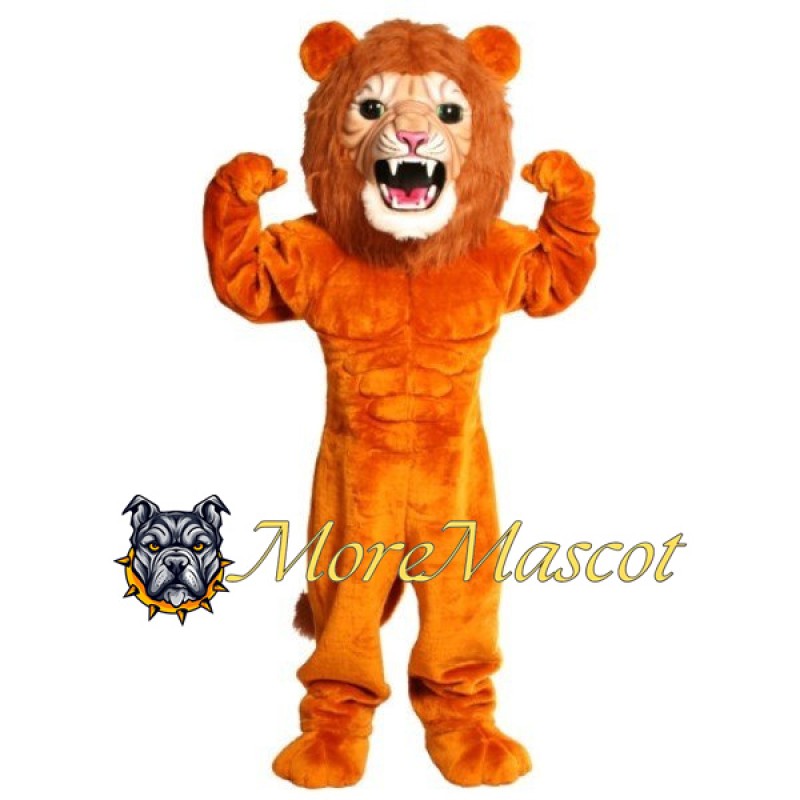 Powerful Lion Mascot Costume