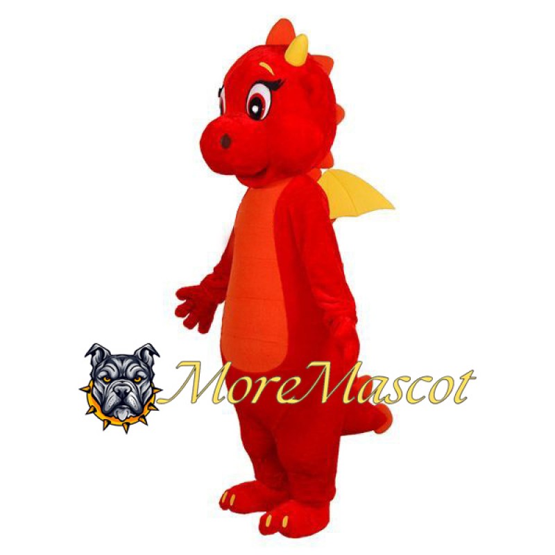 Red Dragon Mascot Costume