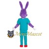 Purple Doctor Rabbit Mascot Costume