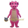 Pink Dragon Mascot Costume