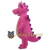 Pink Dragon Mascot Costume