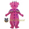 Pink Dragon Mascot Costume