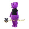 Purple Bear Mascot Costume