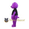 Purple Bear Mascot Costume