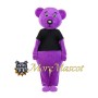 Purple Bear Mascot Costume