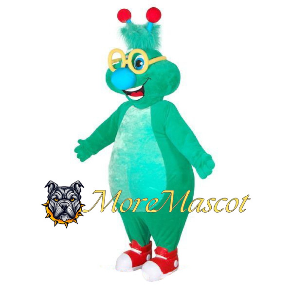 Green Alien Mascot Costume