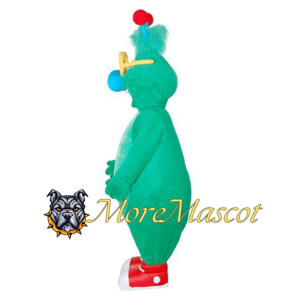 Green Alien Mascot Costume
