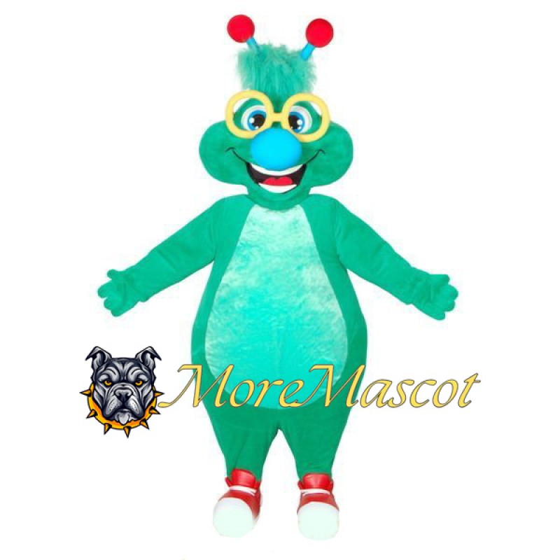Green Alien Mascot Costume