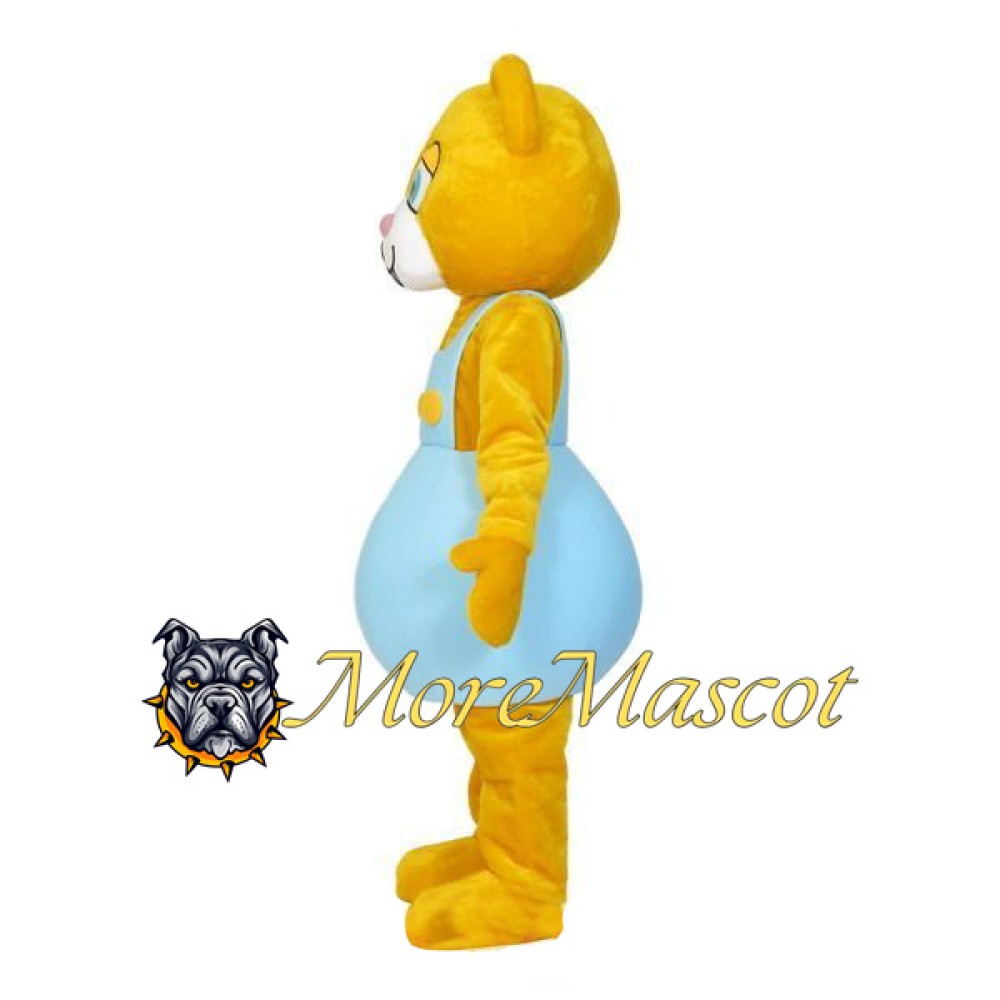Yellow Bear Mascot Costume