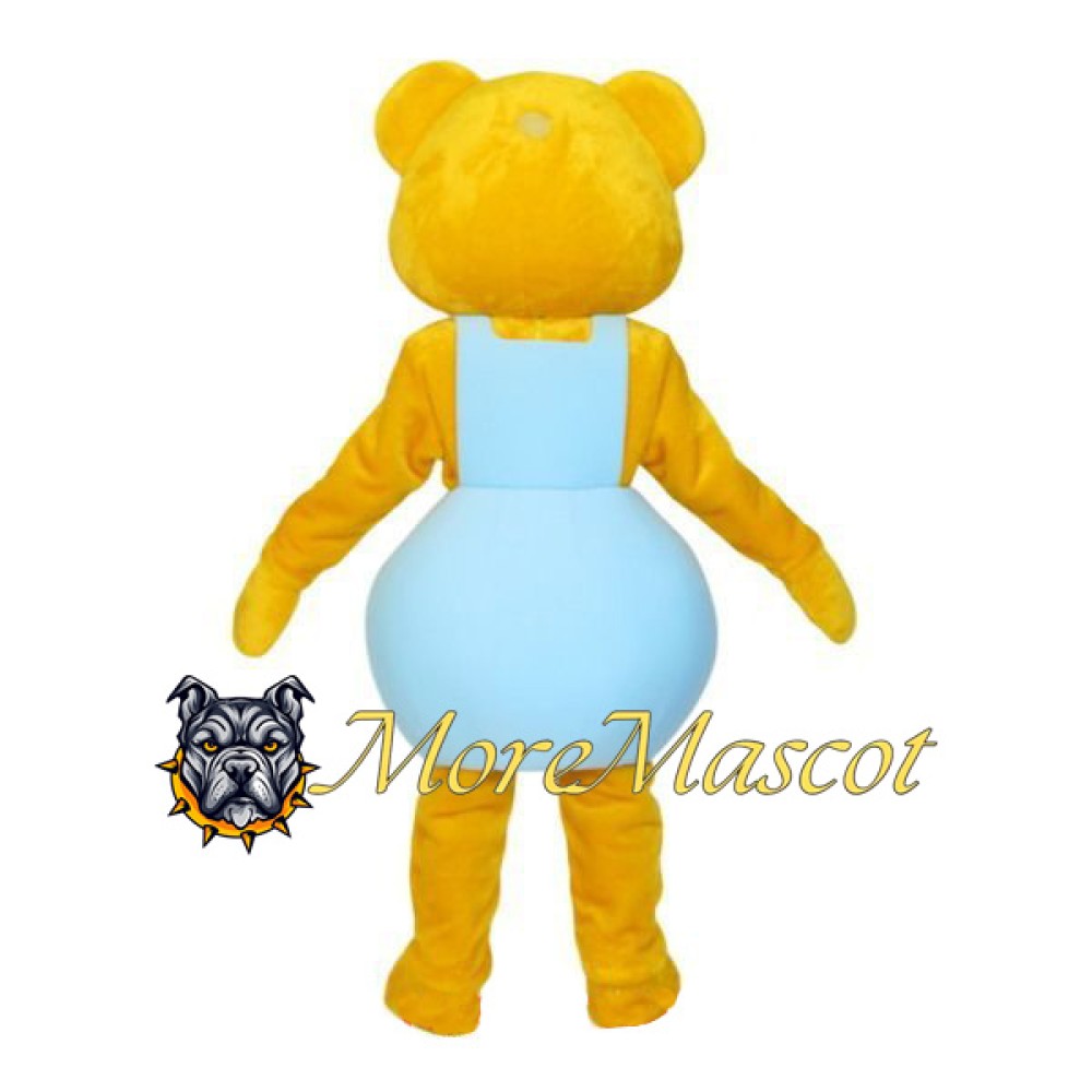 Yellow Bear Mascot Costume