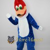 Blue Woodpecker Mascot Costume