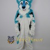 Blue & White Husky Dog Mascot Costume