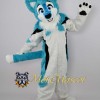 Blue & White Husky Dog Mascot Costume
