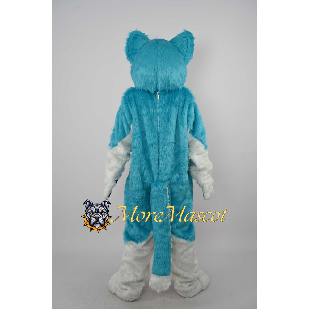 Blue & White Husky Dog Mascot Costume