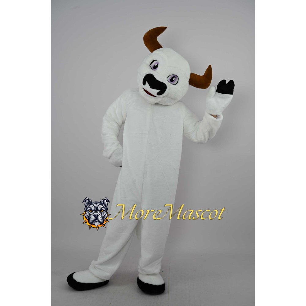 White Cattle Mascot Costume