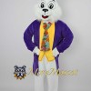 Purple Suit Rabbit Mascot Costume