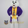 Purple Suit Rabbit Mascot Costume