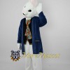Blue Suit Rabbit Mascot Costume
