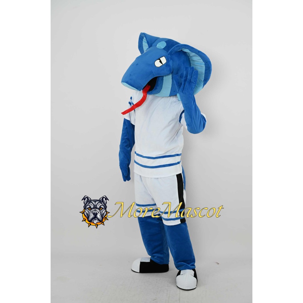 Sport Blue Snake Mascot Costume