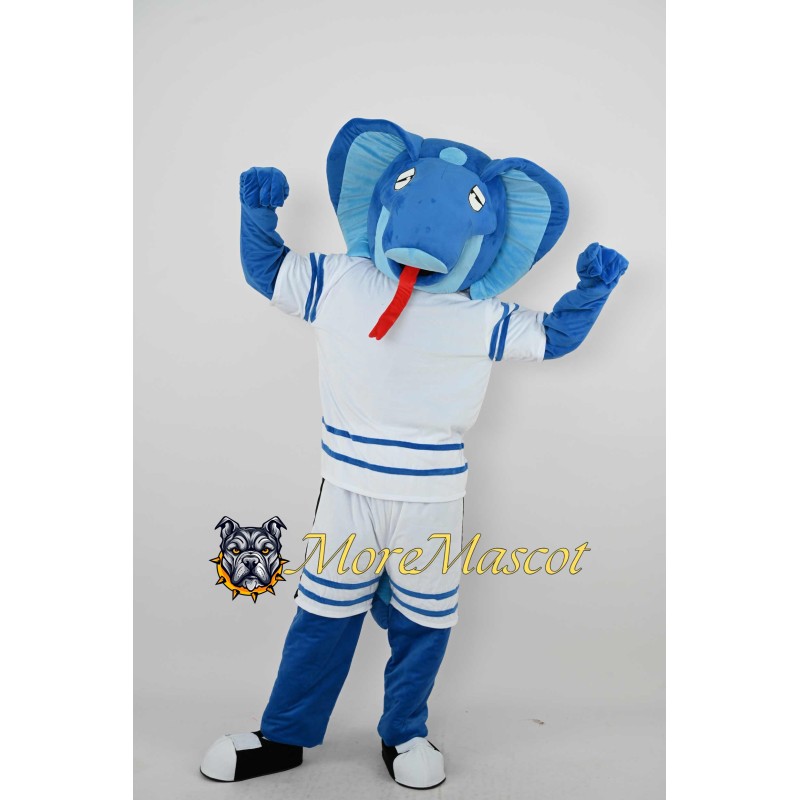 Sport Blue Snake Mascot Costume