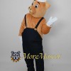 Waiter Pig Mascot Costume
