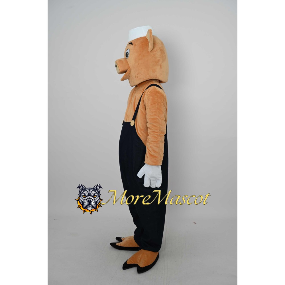 Waiter Pig Mascot Costume