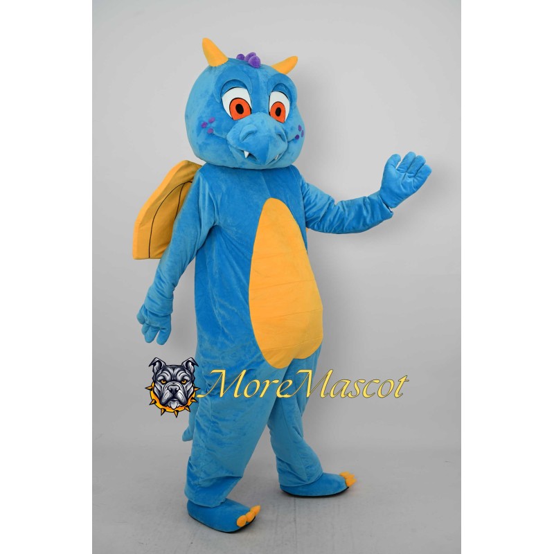 Blue Dragon Mascot Costume