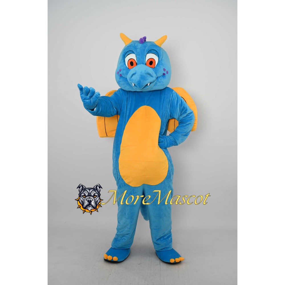 Blue Dragon Mascot Costume