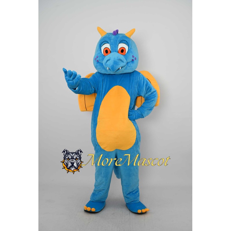 Blue Dragon Mascot Costume