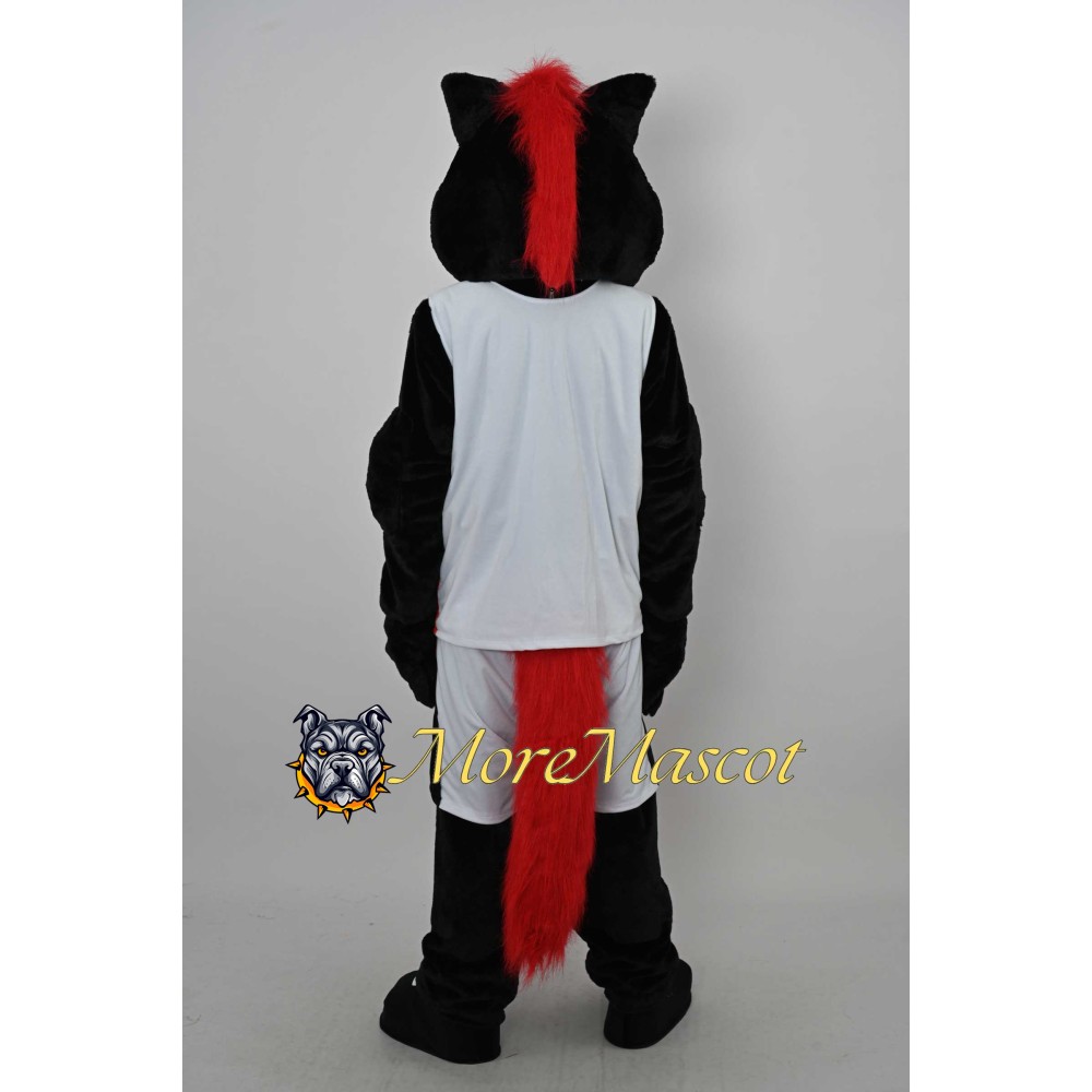 Sports Black Horse Mascot Costume