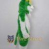 Green & White Husky Dog Mascot Costume