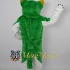 Green & White Husky Dog Mascot Costume