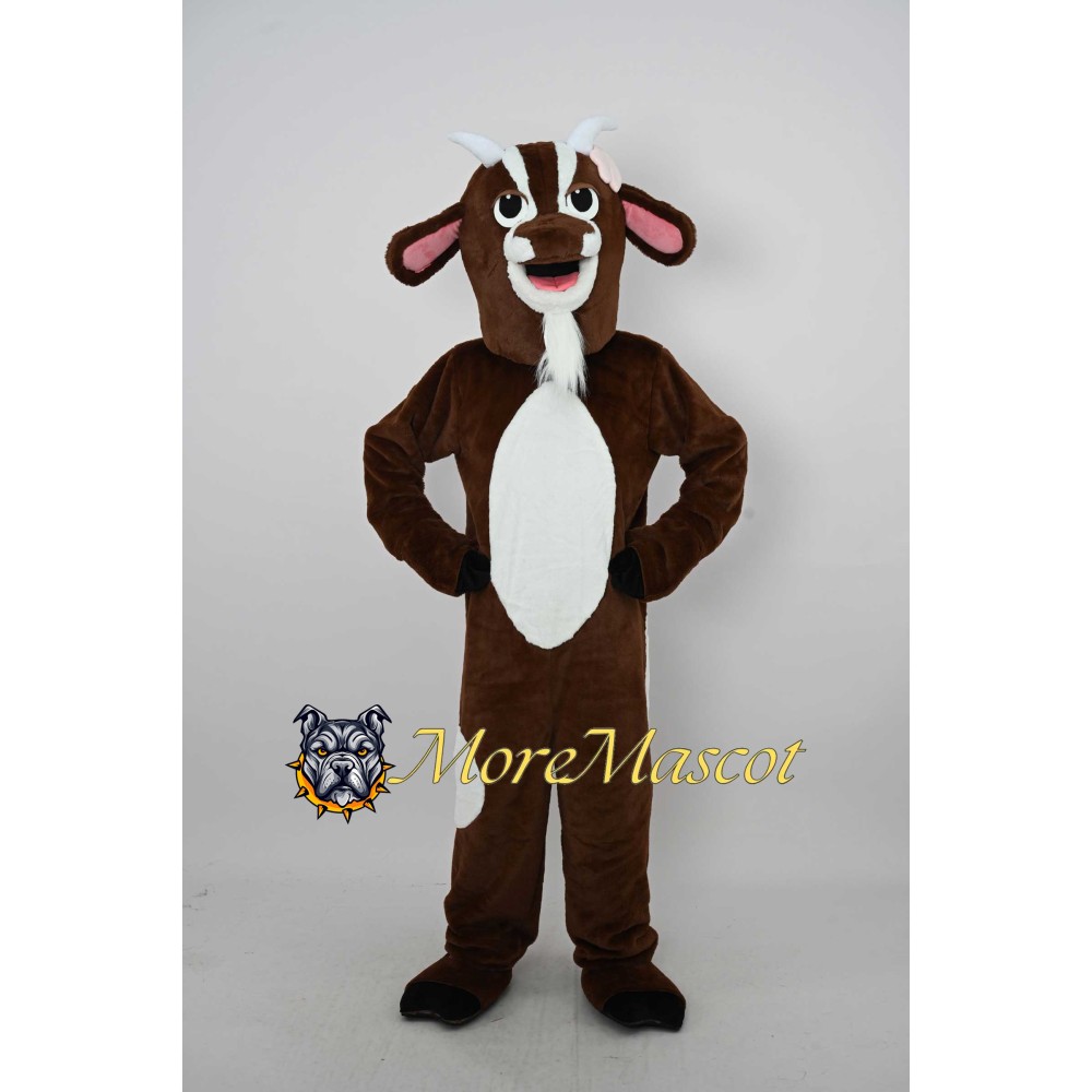 Brown Goat Mascot Costume