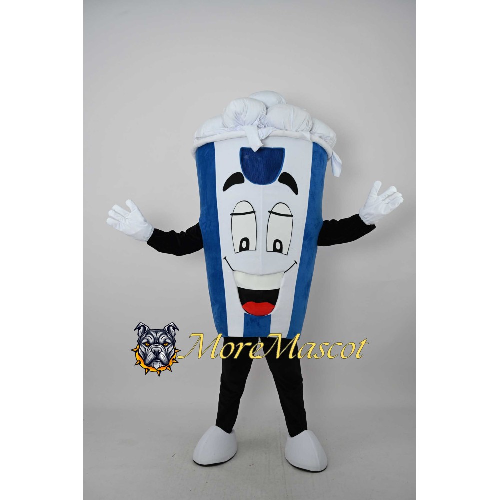 Happy Popcorn Mascot Costume