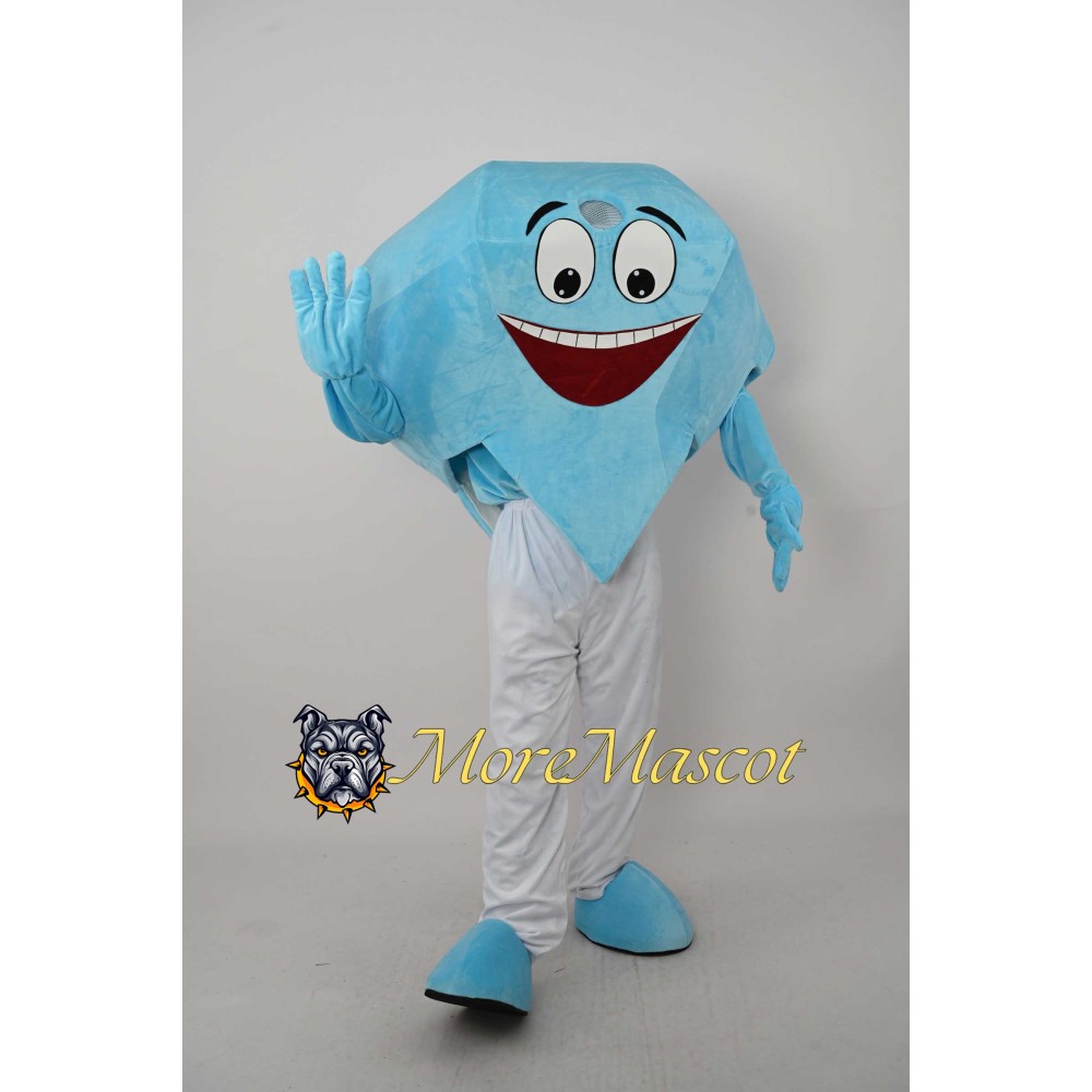 Blue Diamond Mascot Costume