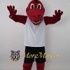 Sports Red Dragon Mascot Costume