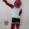 Sports Red Dragon Mascot Costume