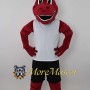 Sports Red Dragon Mascot Costume