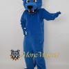 Blue Leopard Mascot Costume
