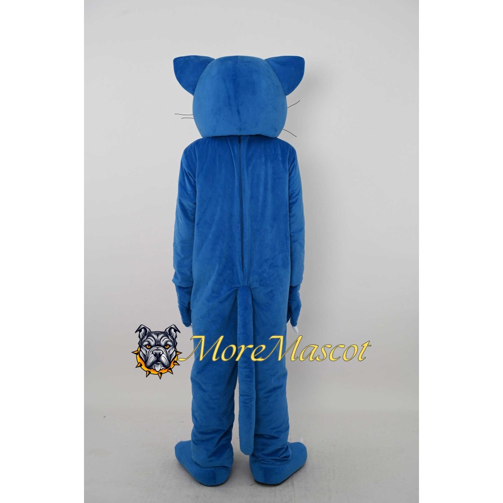 Blue Leopard Mascot Costume