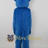 Blue Leopard Mascot Costume