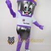 Purple Torch Mascot Costume