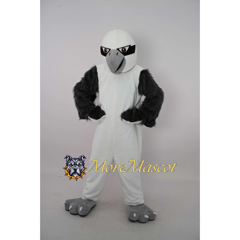 White Bald Eagle Mascot Costume