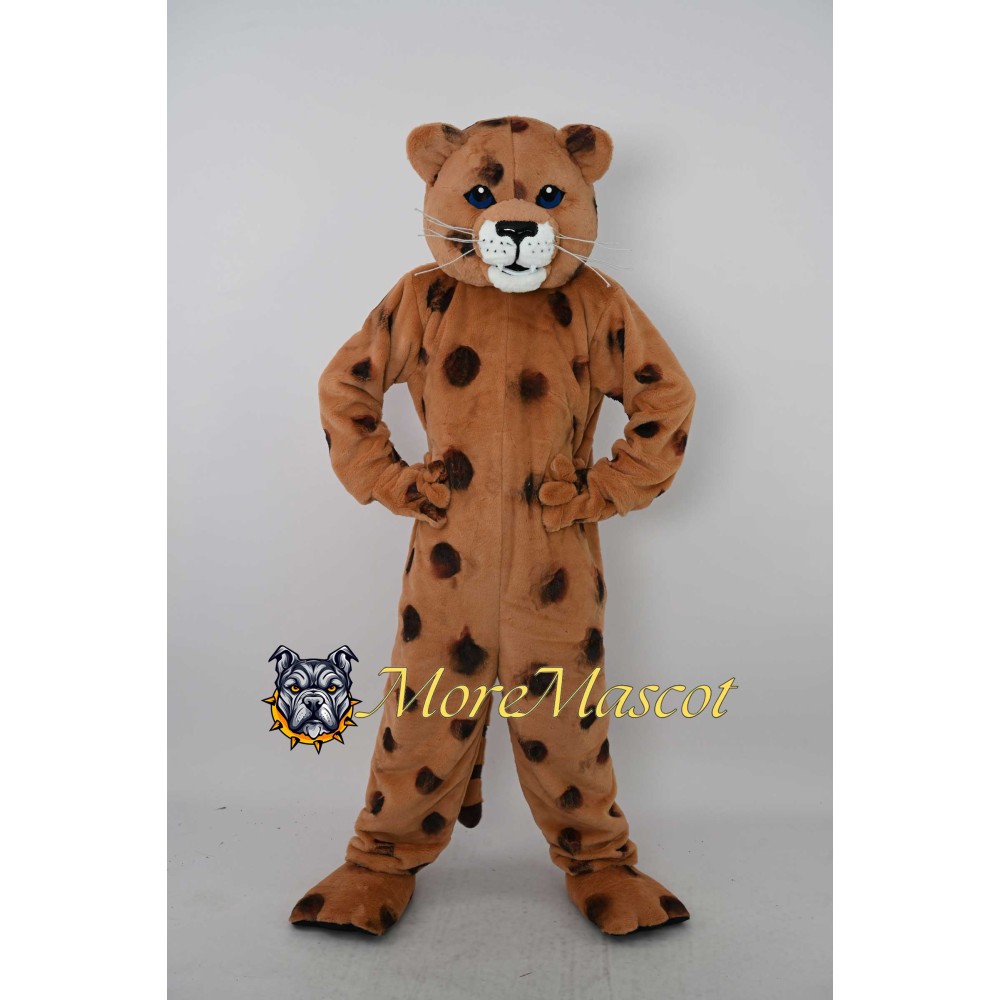 Brown Leopard Mascot Costume