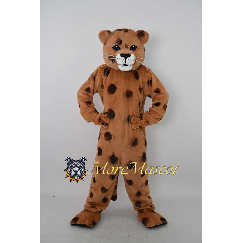 Brown Leopard Mascot Costume