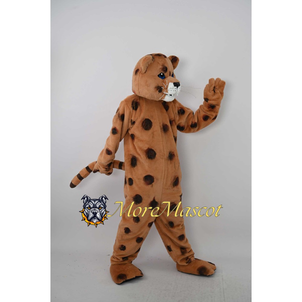 Brown Leopard Mascot Costume