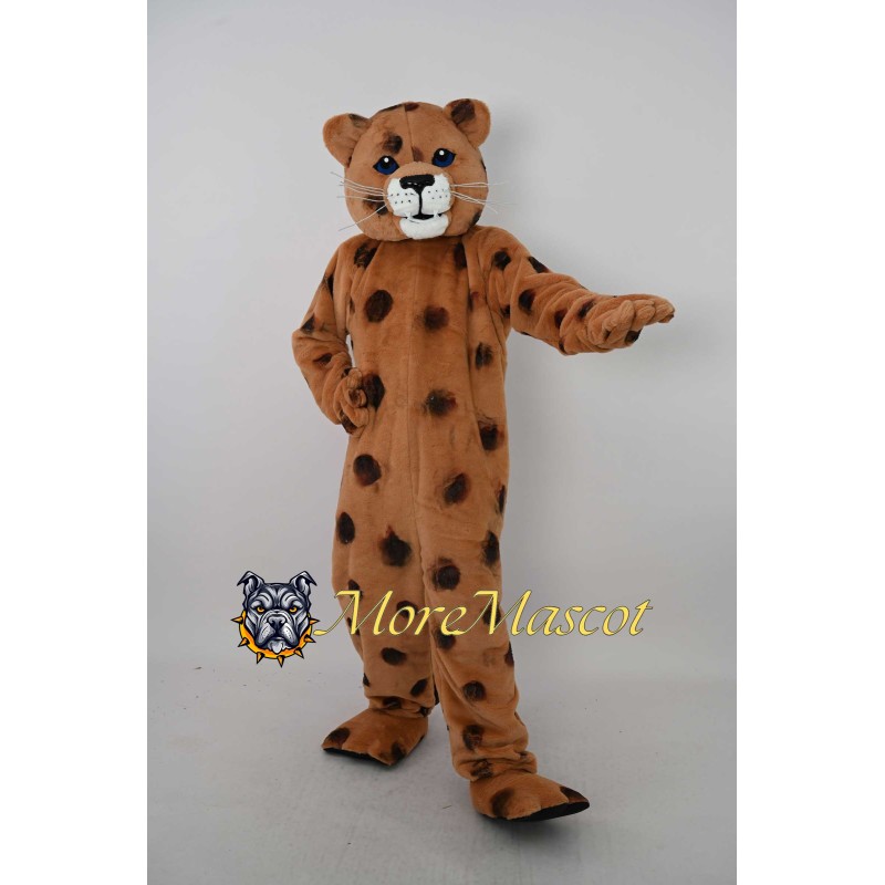Brown Leopard Mascot Costume