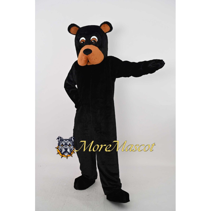 Realistic Black Bear Mascot Costume