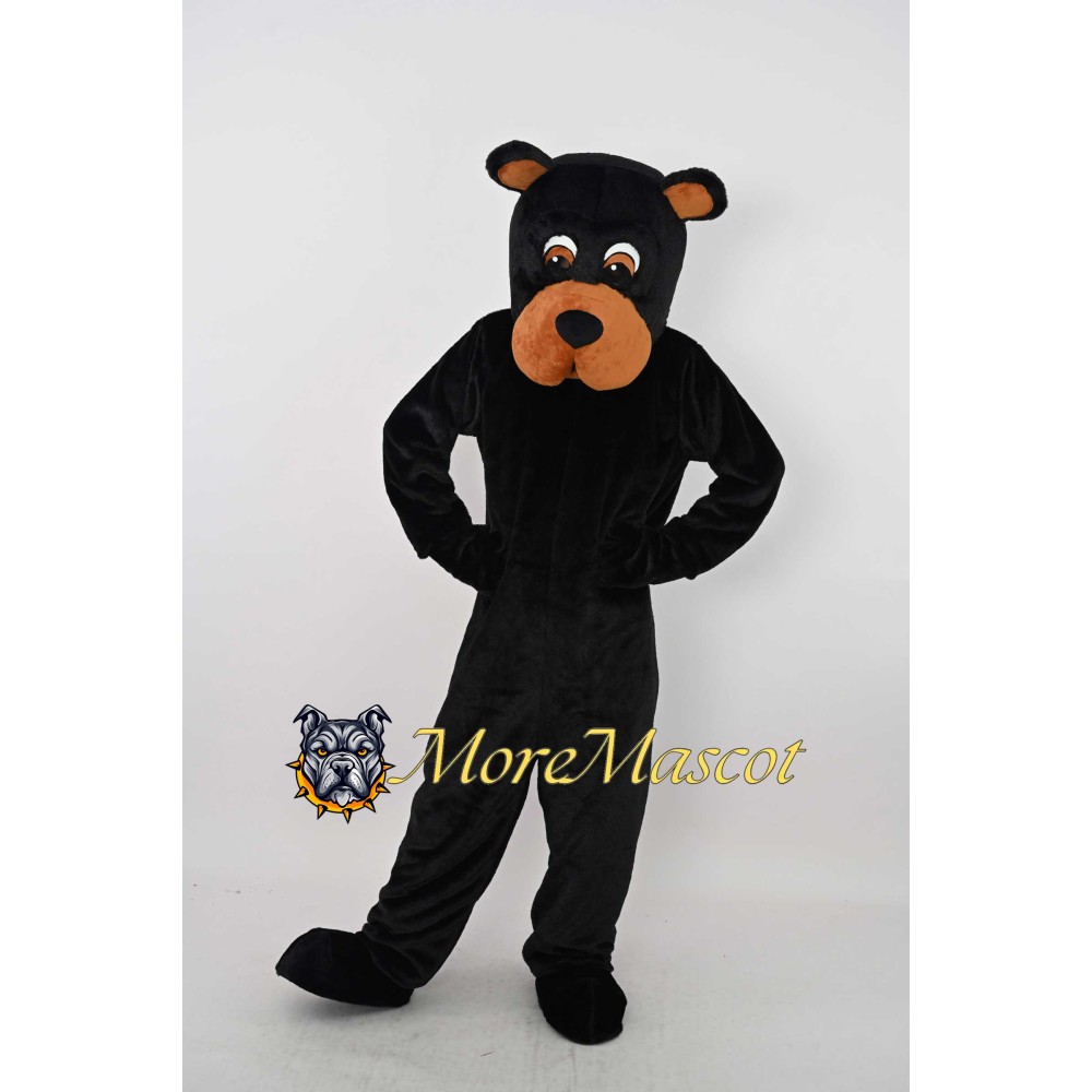 Realistic Black Bear Mascot Costume